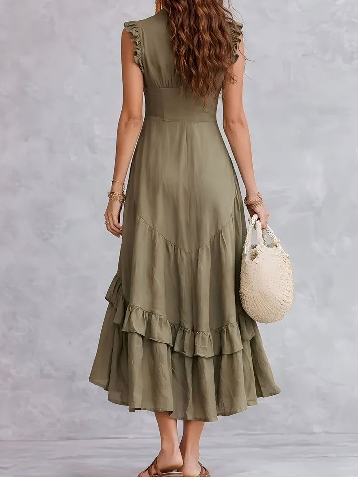 CAMILLA | ABITO CON DETTAGLI A RIGHE