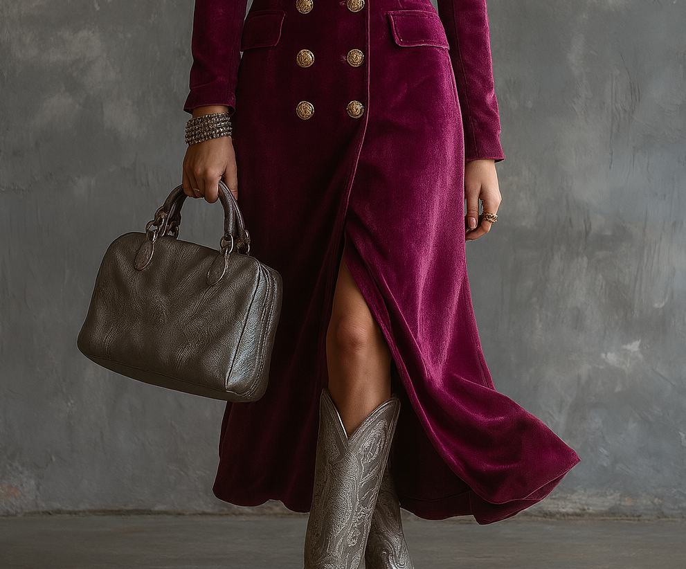 Victoria | Abito Blazer in Velluto