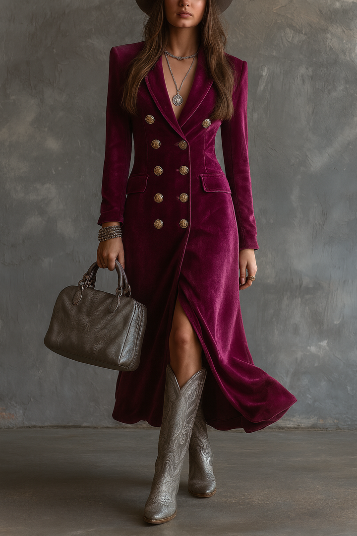 Victoria | Abito Blazer in Velluto