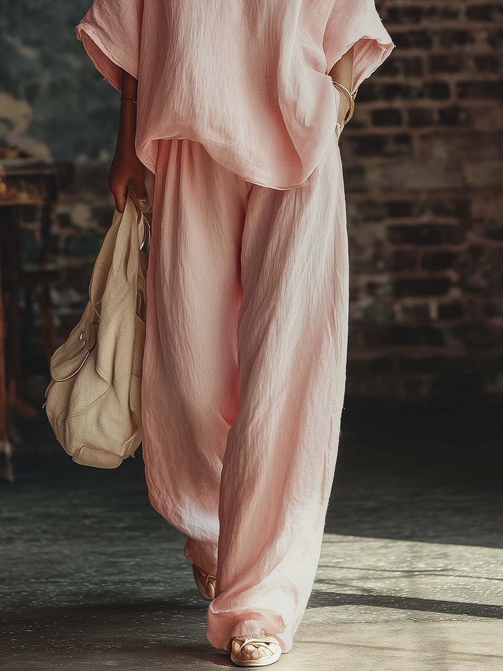 Set Camicia e Pantaloni V-Neck Samantha