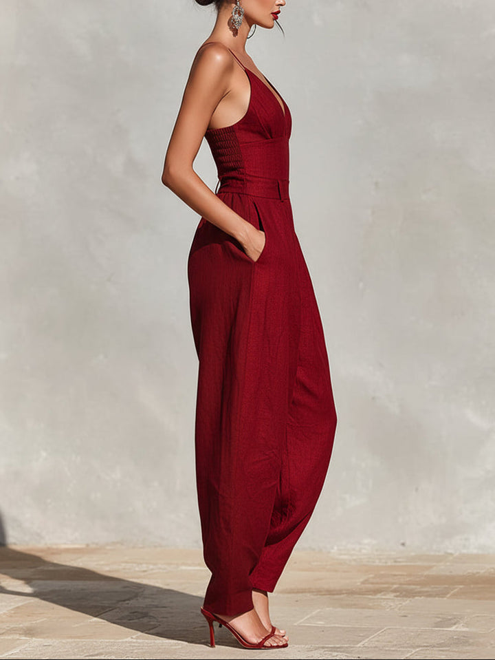 Jumpsuit Scarlett a vita alta