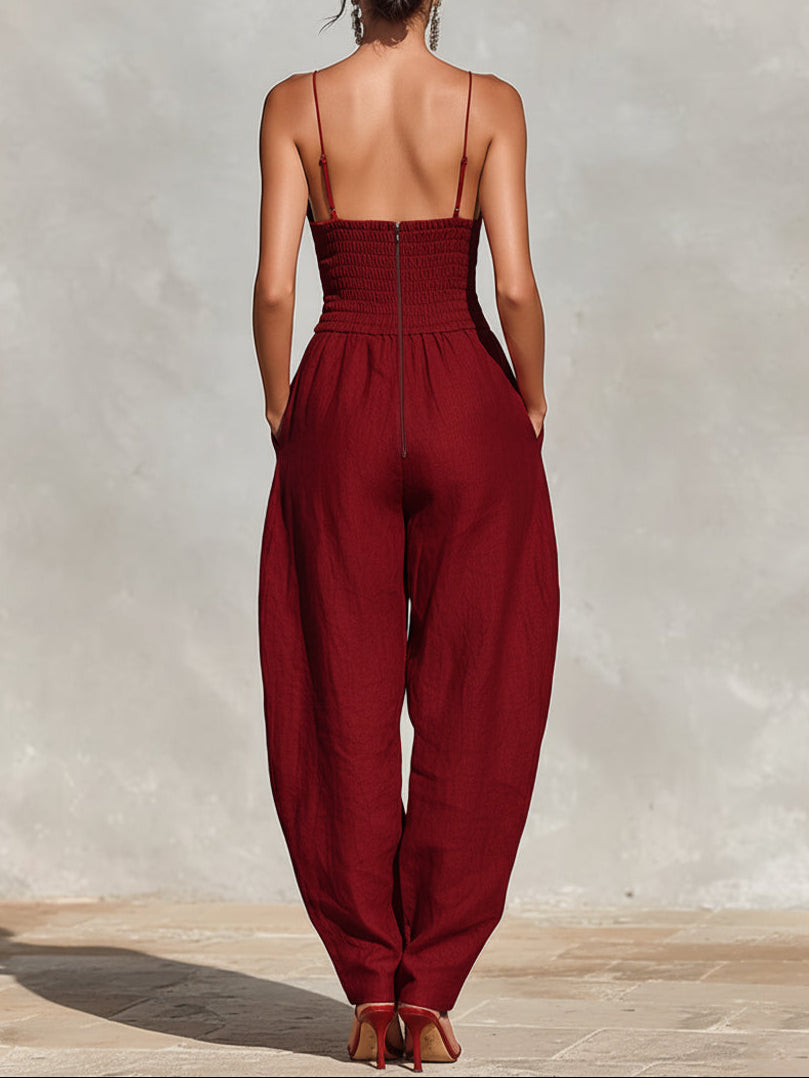 Jumpsuit Scarlett a vita alta