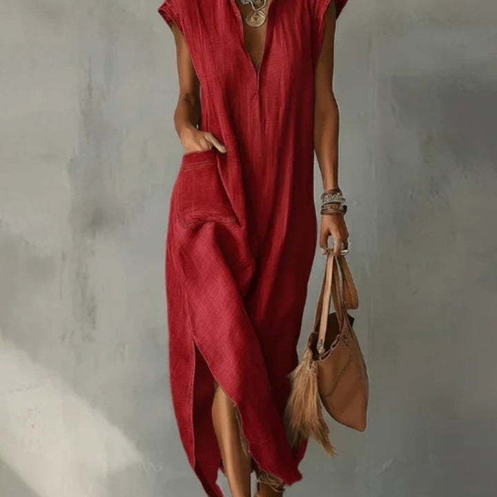 OLIVIA | ABITO CON TASCHE E SPACCO