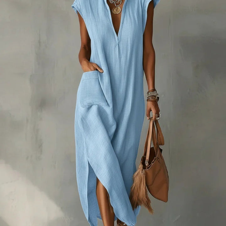 OLIVIA | ABITO CON TASCHE E SPACCO