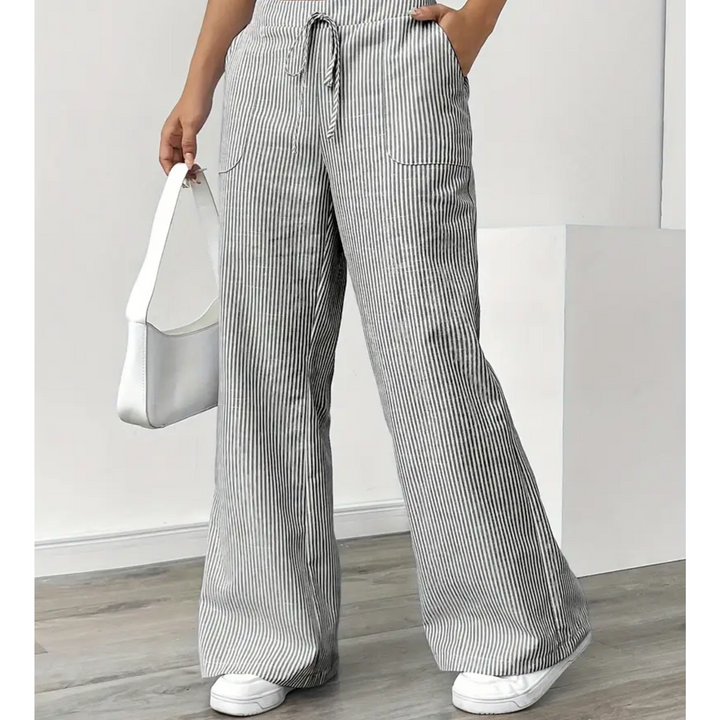 Amber™ | Pantaloni Striati Con Tasche