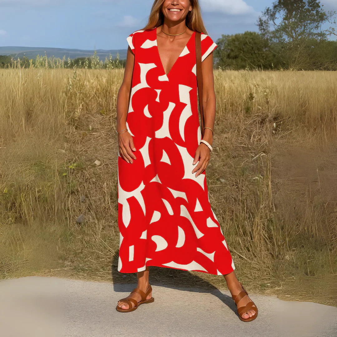Tatiana™ | Abito Maxi con Dettagli di Ricamo