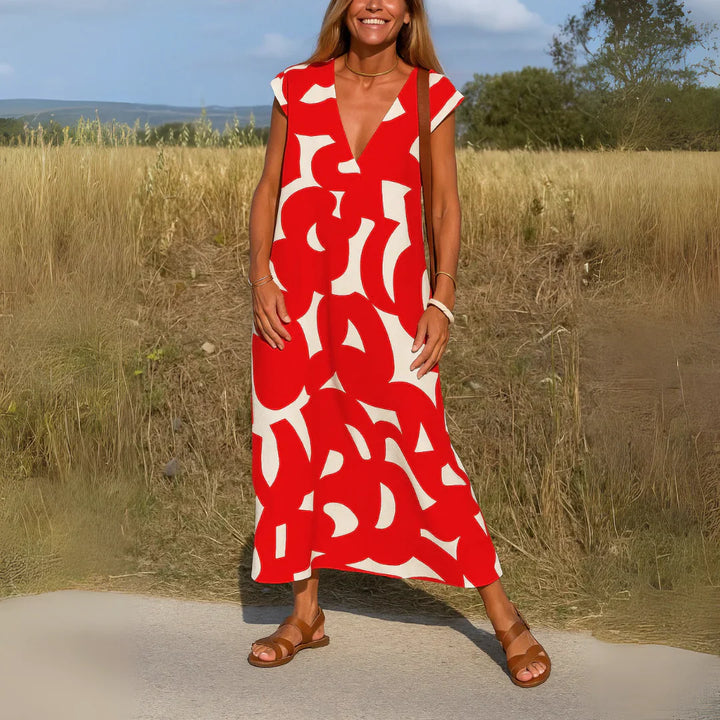Tatiana™ | Abito Maxi con Dettagli di Ricamo