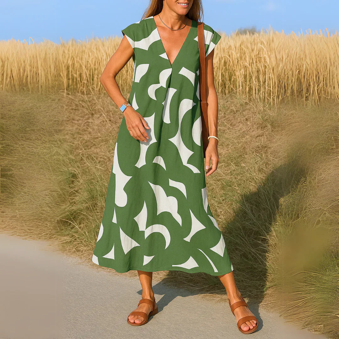 Tatiana™ | Abito Maxi con Dettagli di Ricamo