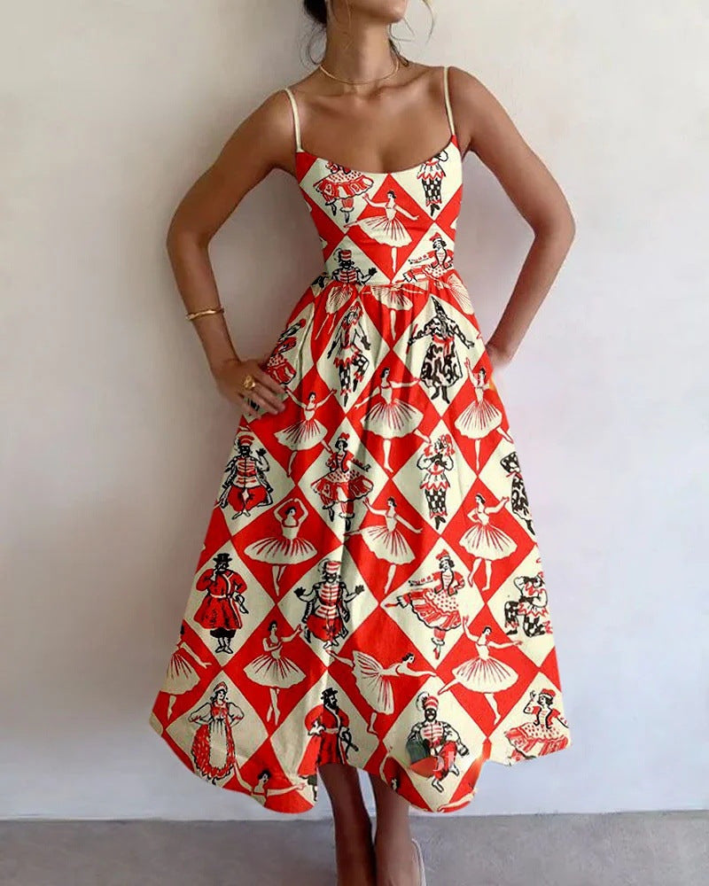 Virella | Abito Midi Carousel Vintage
