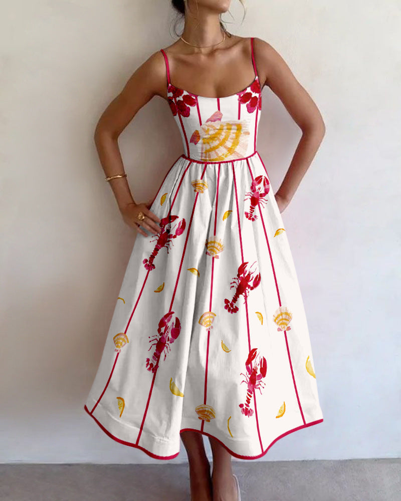 Brielle | Abito Midi con Fascino Costiero