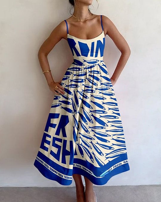 Hadleigh | Vestito Midi da Mercato Costiero