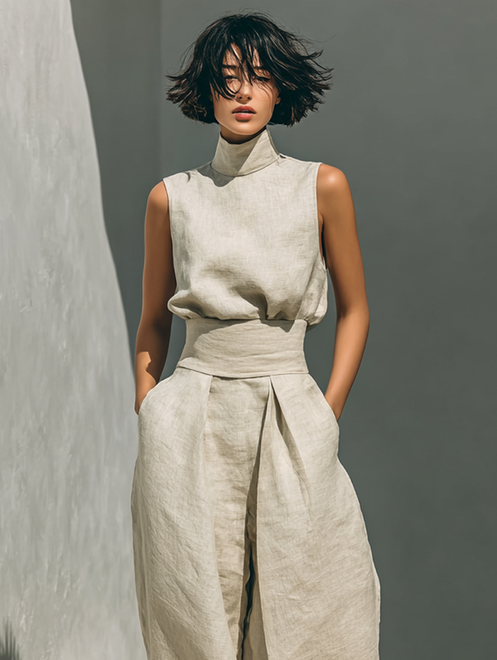 Chloé - Completo in cotone e lino