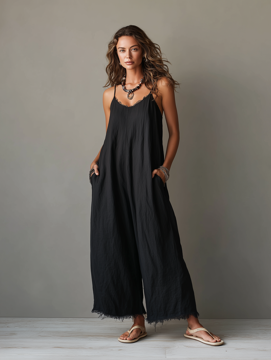Léa - Combinazione minimalista in lino per donna