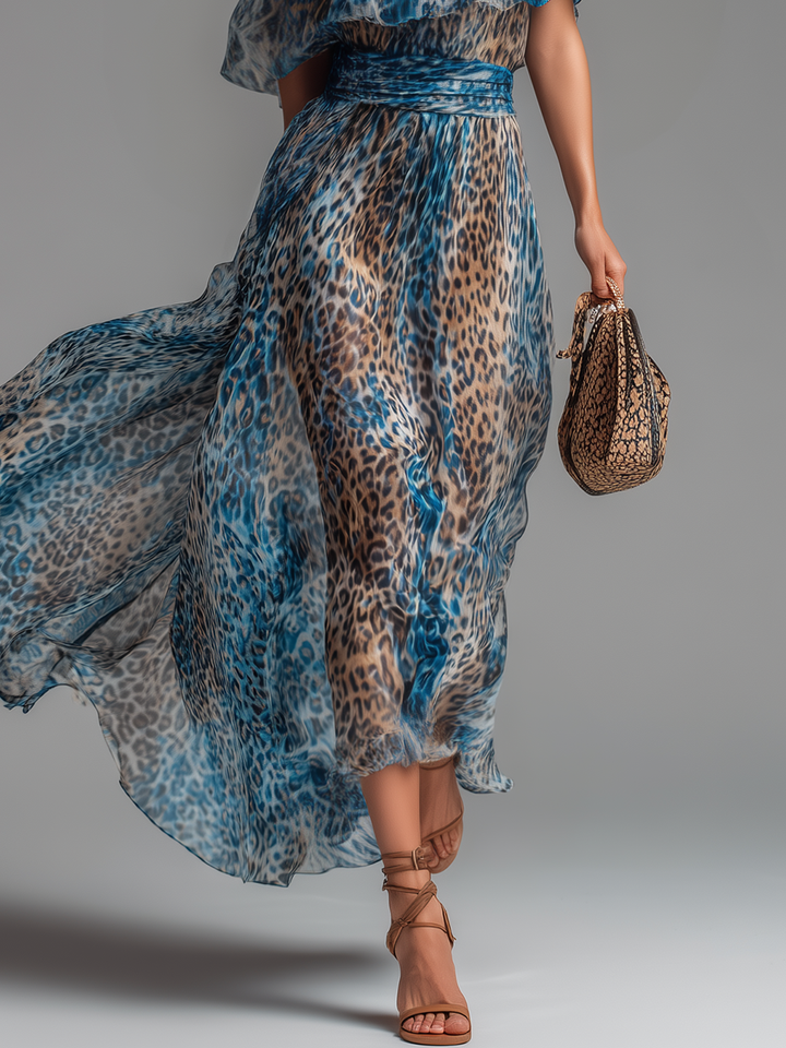 Francesca | Vestito Fluttuante Leopardato