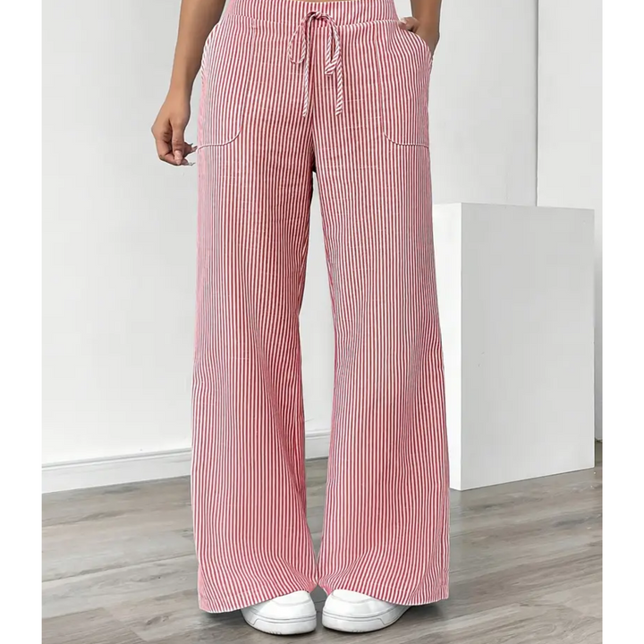 Amber™ | Pantaloni Striati Con Tasche