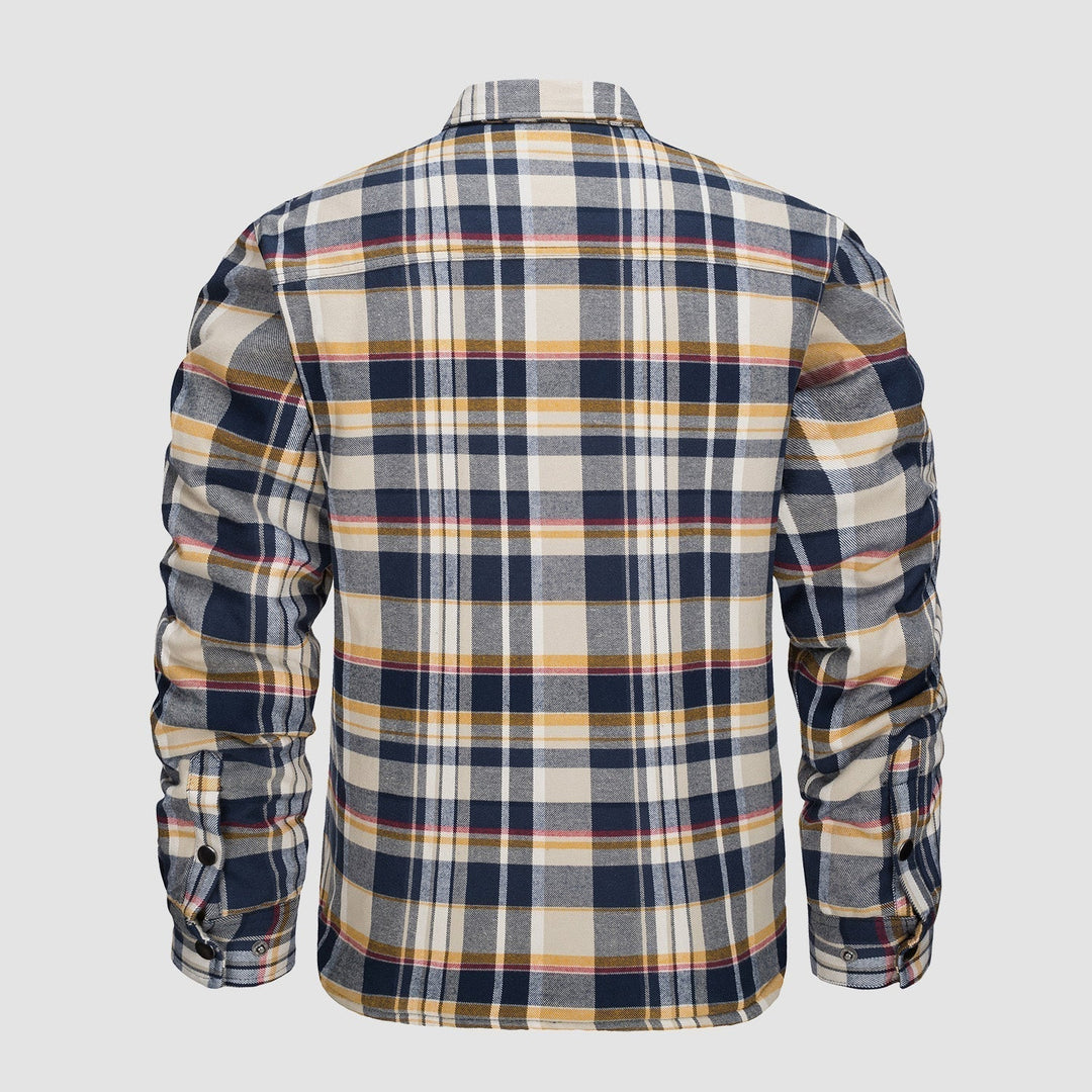 Giacca Bomber a Motivo Scozzese Versatile
