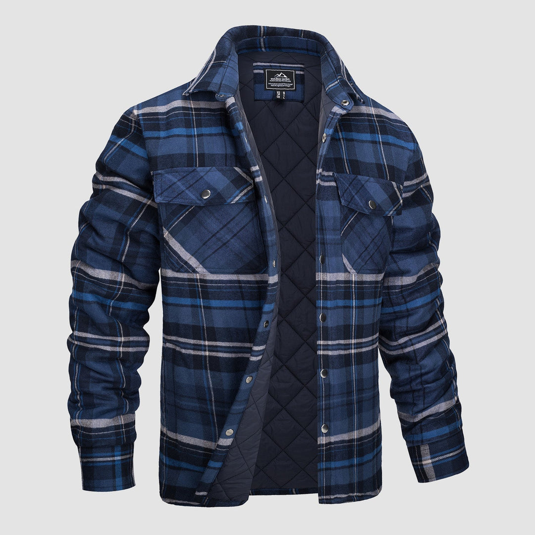 Giacca Bomber a Motivo Scozzese Versatile