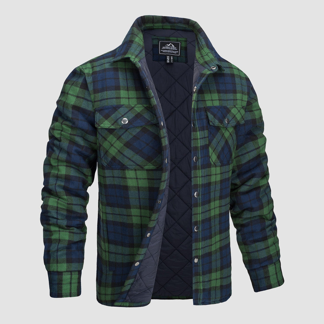 Giacca Bomber a Motivo Scozzese Versatile