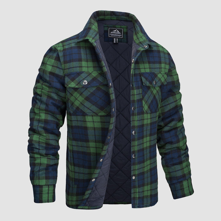 Giacca Bomber a Motivo Scozzese Versatile