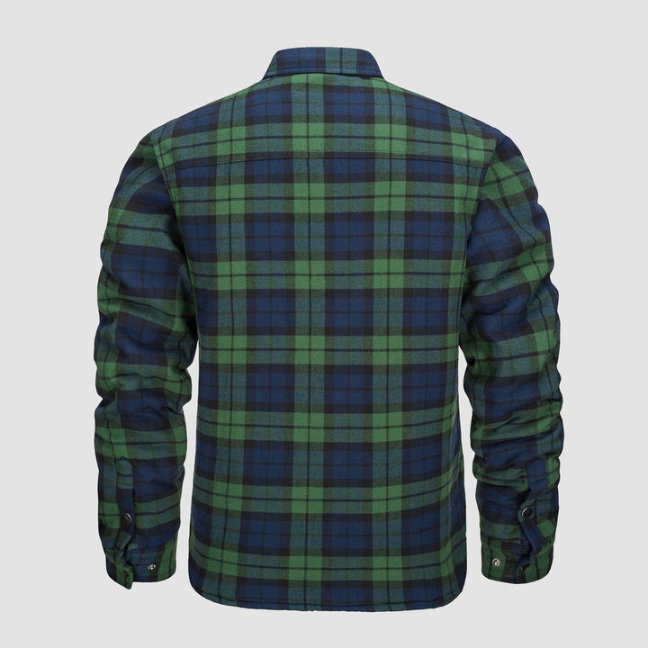 Giacca Bomber a Motivo Scozzese Versatile