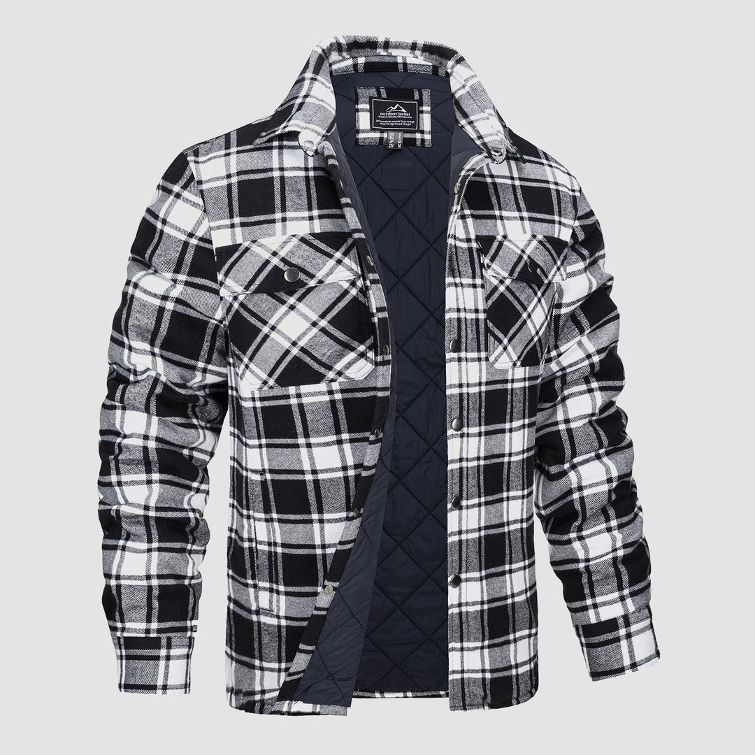 Giacca Bomber a Motivo Scozzese Versatile