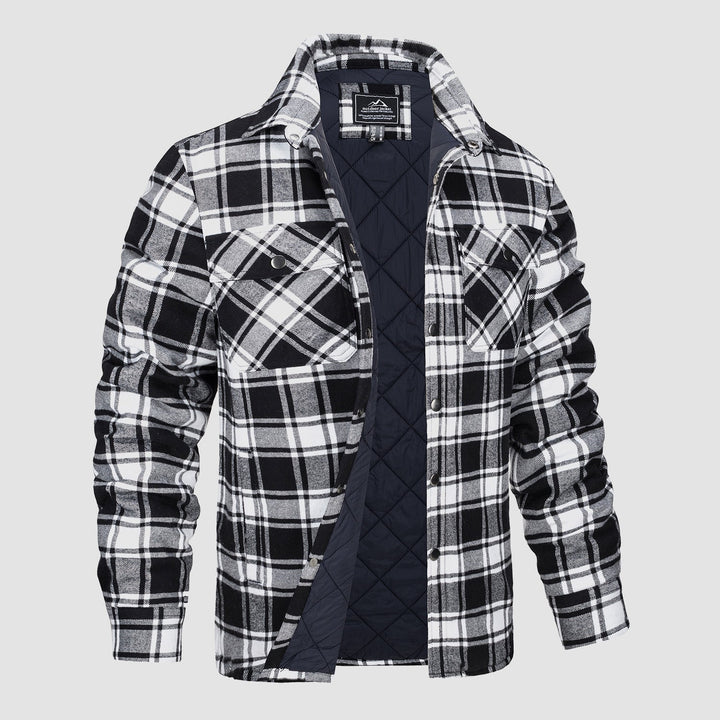 Giacca Bomber a Motivo Scozzese Versatile