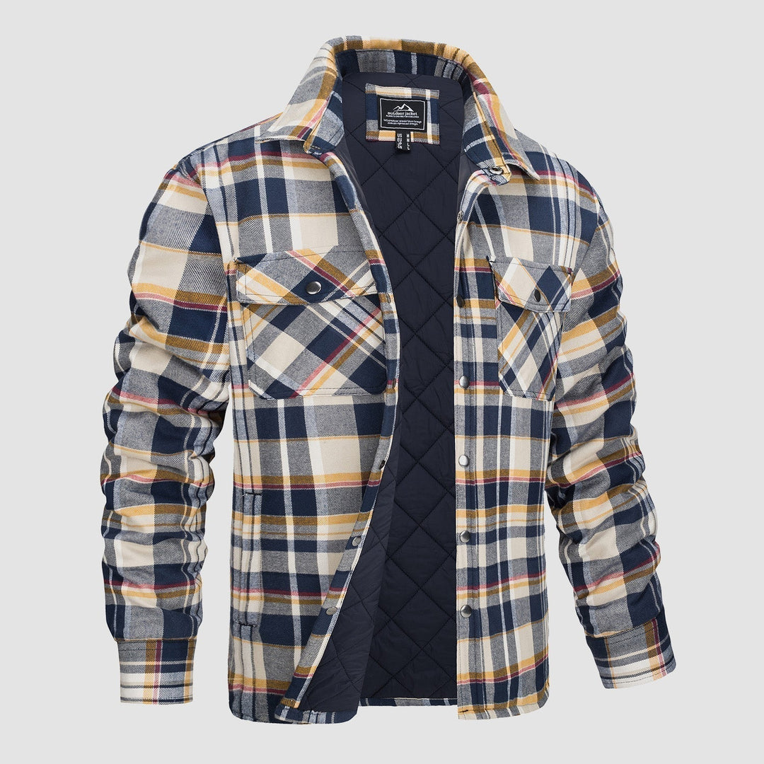 Giacca Bomber a Motivo Scozzese Versatile