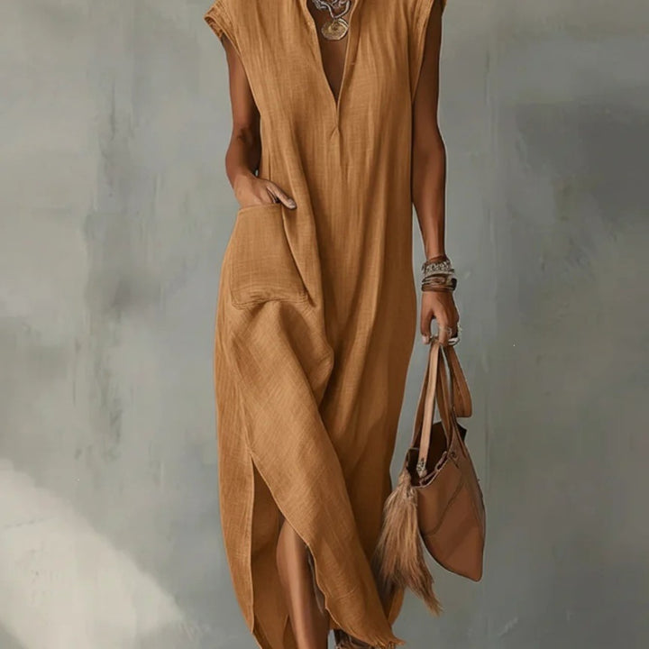 OLIVIA | ABITO CON TASCHE E SPACCO
