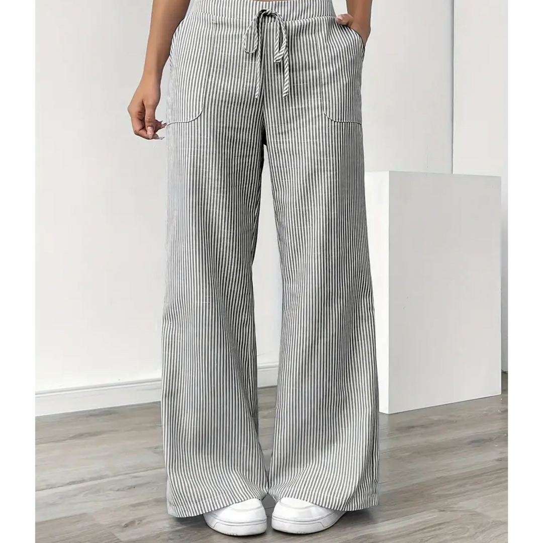 Amber™ | Pantaloni Striati Con Tasche