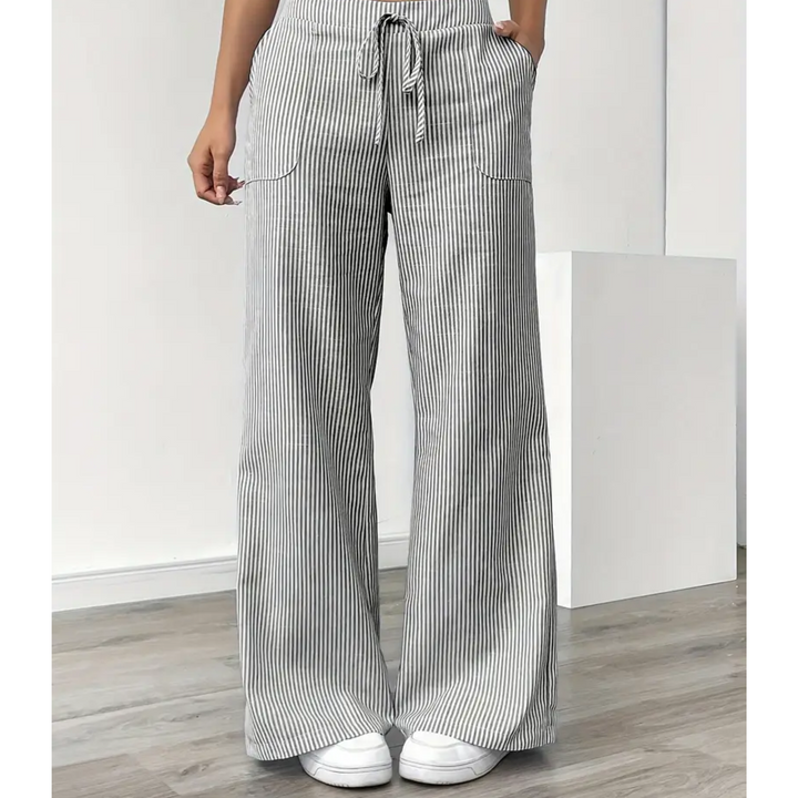 Amber™ | Pantaloni Striati Con Tasche