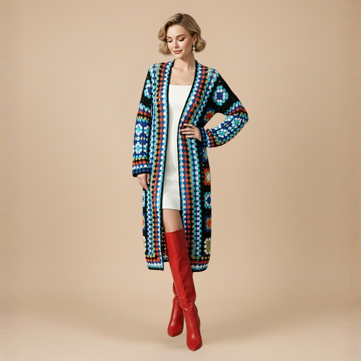 Cardigan Lungo Bohemien da Donna