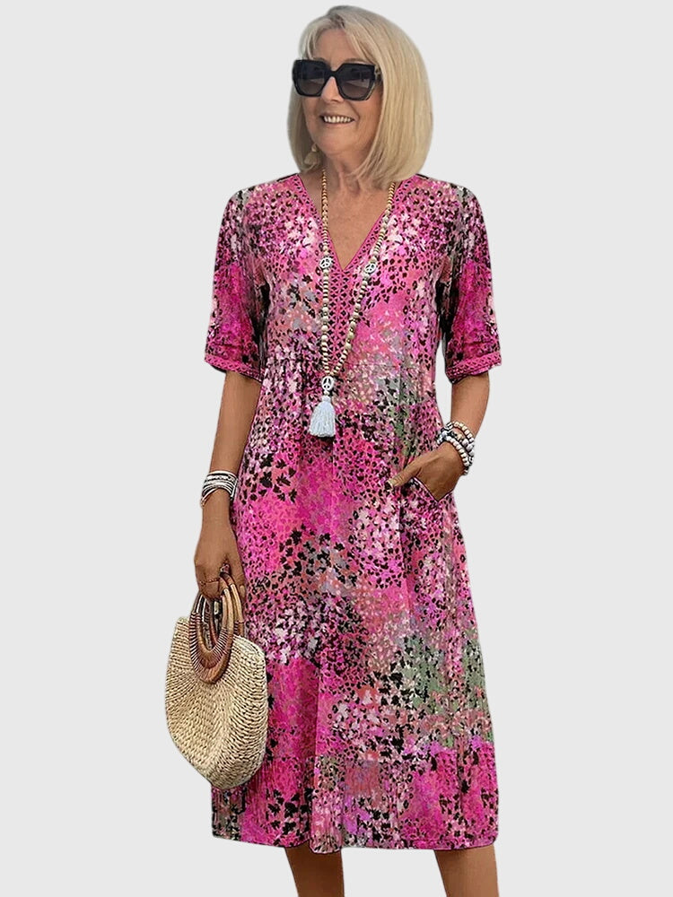 Bella | Abito Midi Floreale Elegante