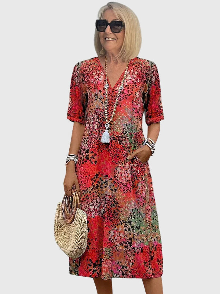 Bella | Abito Midi Floreale Elegante