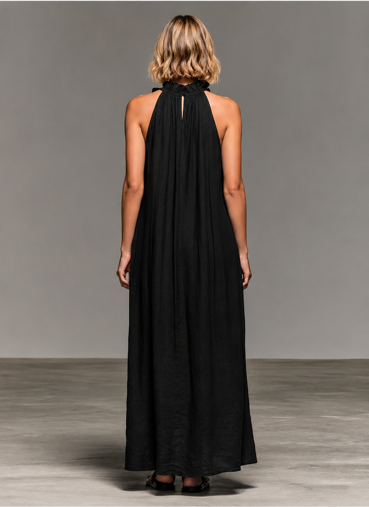 Emma | Abito Maxi con Rouches Morbido