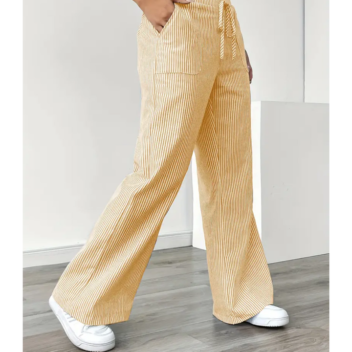 Amber™ | Pantaloni Striati Con Tasche