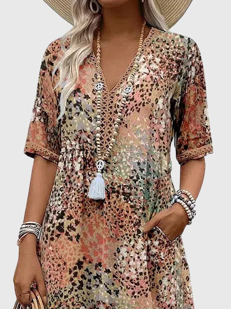 Bella | Abito Midi Floreale Elegante