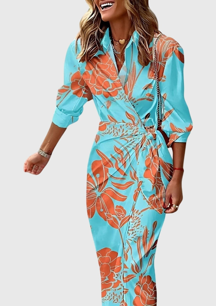 Everly | Abito Avvolgente Elegante Con Stampa