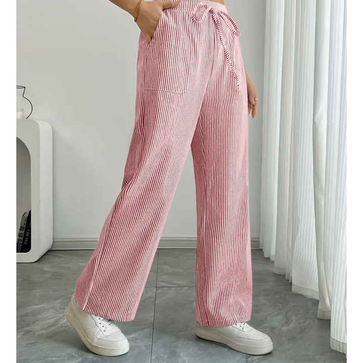 Amber™ | Pantaloni Striati Con Tasche