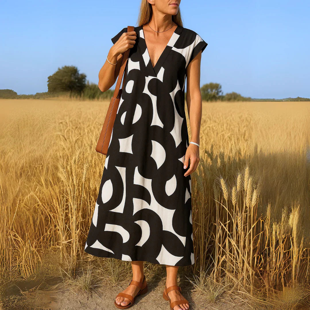 Tatiana™ | Abito Maxi con Dettagli di Ricamo