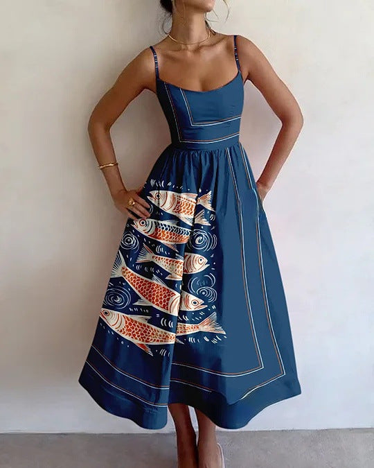Tinsley | Vestito Midi Ocean Tide