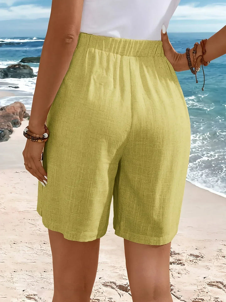 Whitney™ | Pantaloni Corti Con Bottoni Confortevoli