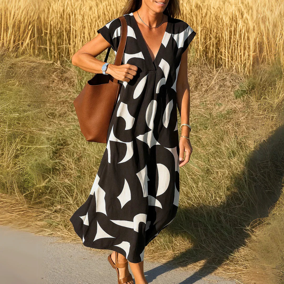 Tatiana™ | Abito Maxi con Dettagli di Ricamo
