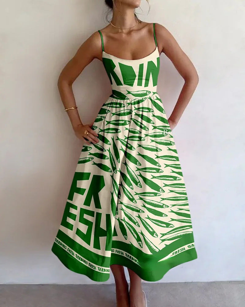 Ellowyn | Vestito Midi del Mercato Costiero