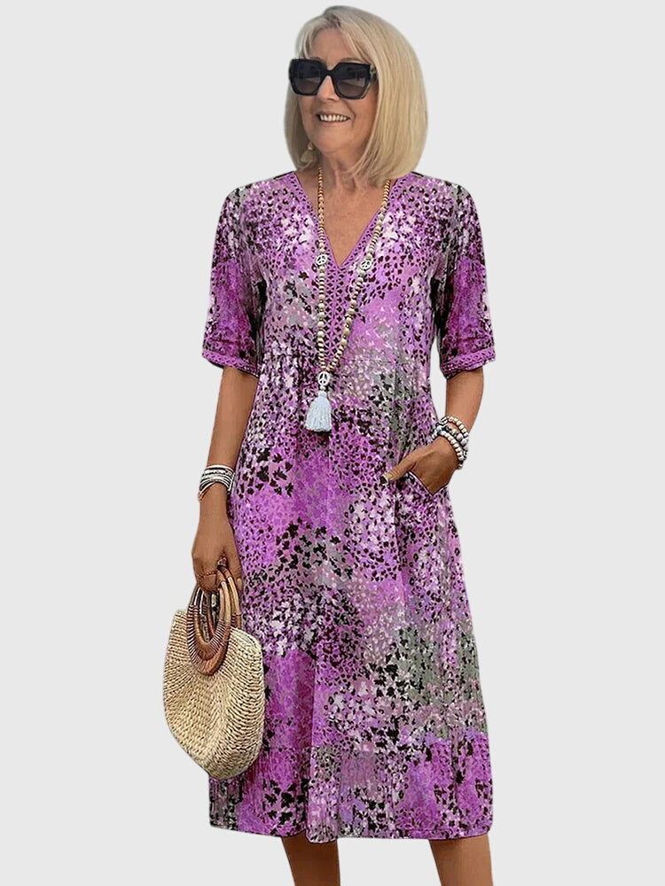 Bella | Abito Midi Floreale Elegante