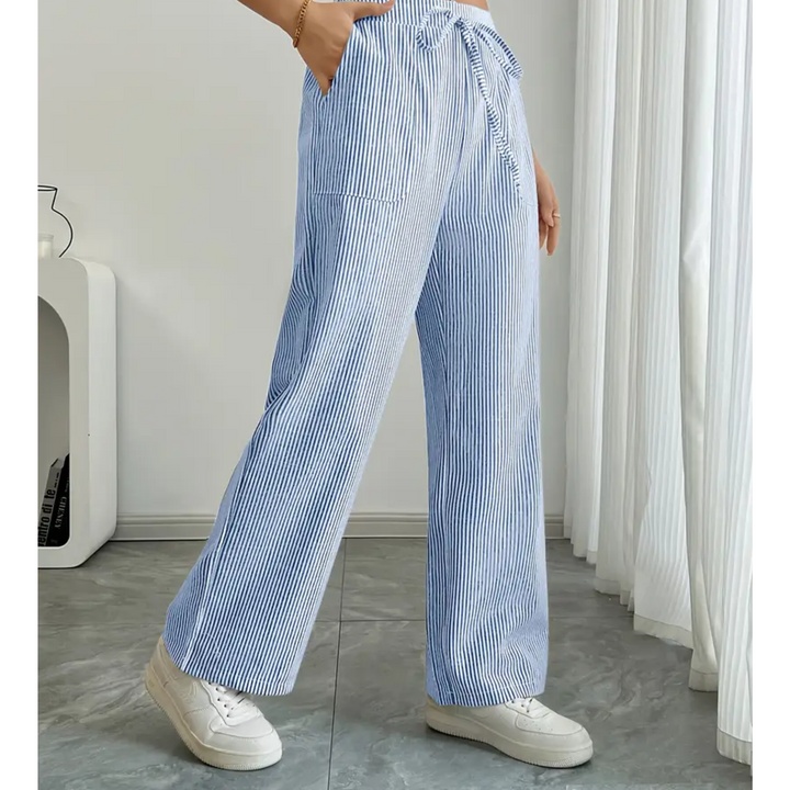 Amber™ | Pantaloni Striati Con Tasche