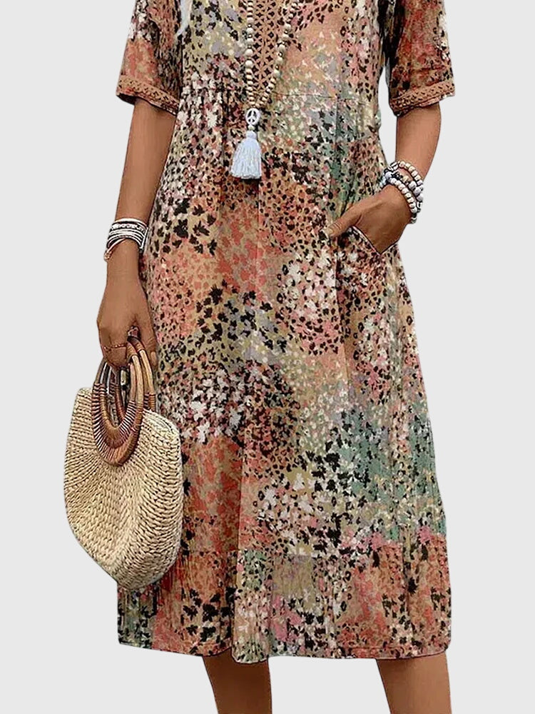 Bella | Abito Midi Floreale Elegante