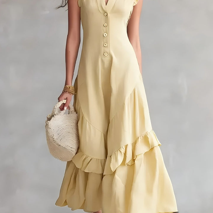 CAMILLA | ABITO CON DETTAGLI A RIGHE