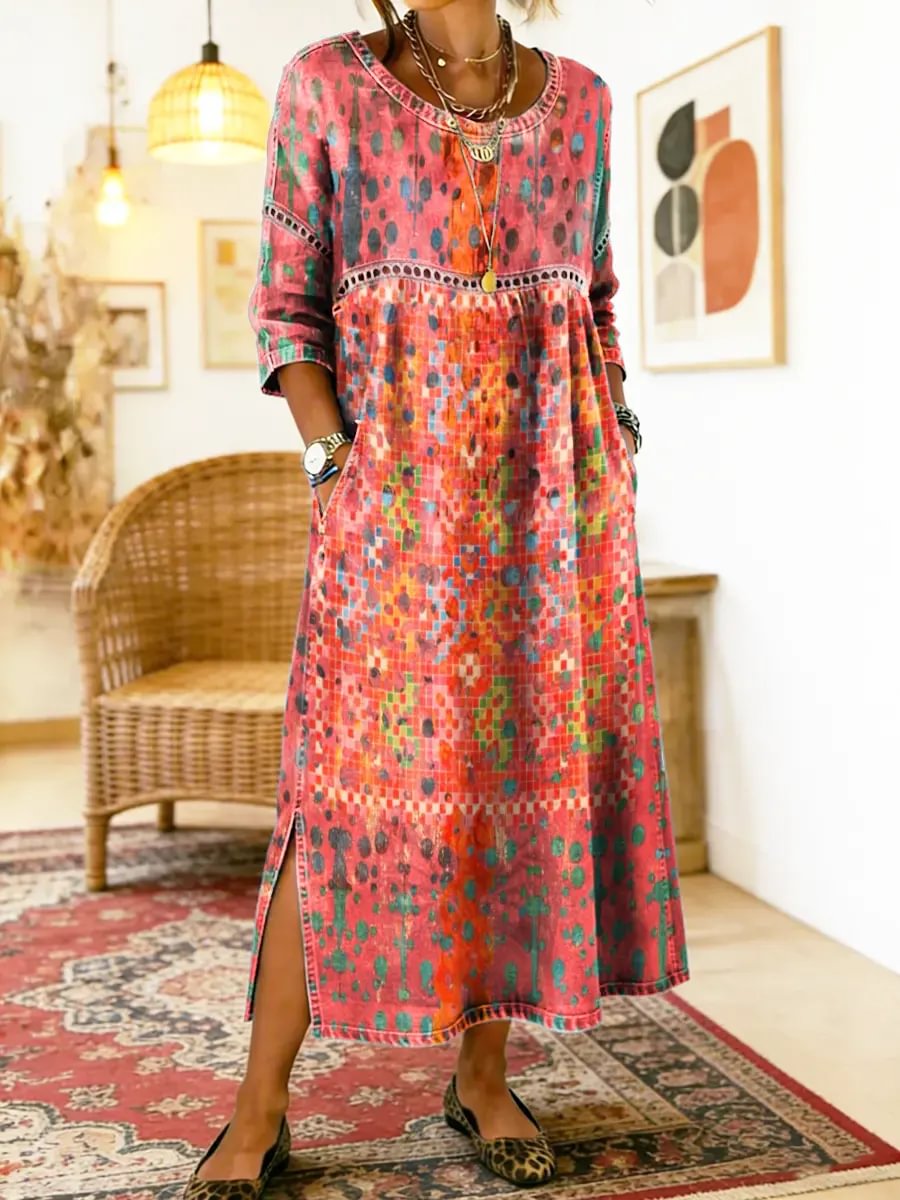Abito Stampato Elegante Francisca