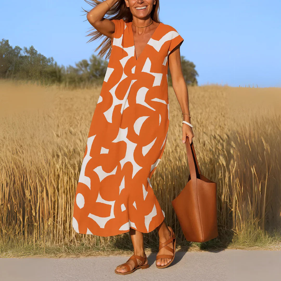 Tatiana™ | Abito Maxi con Dettagli di Ricamo