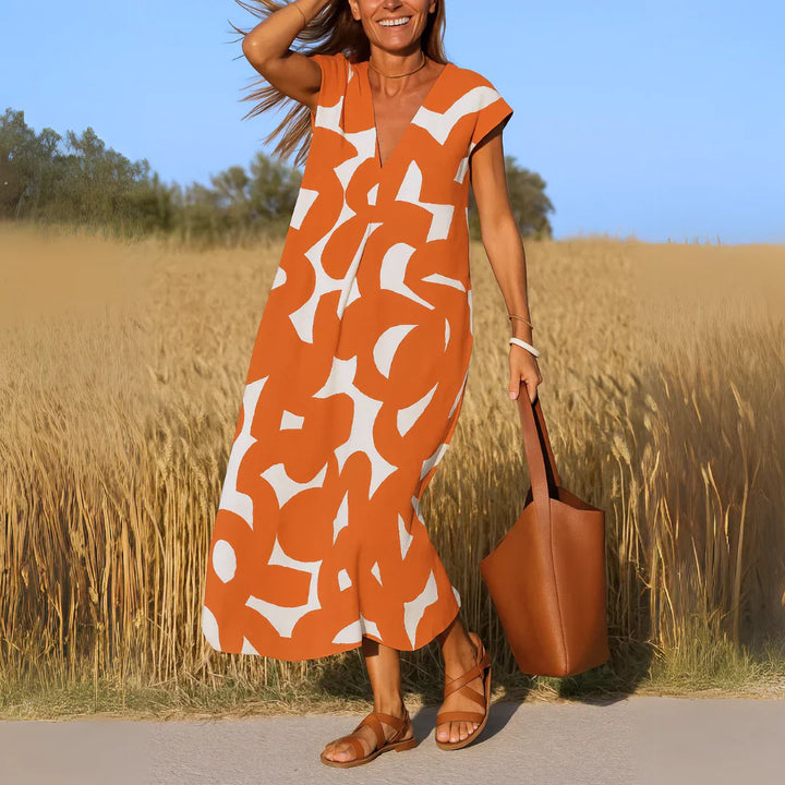 Tatiana™ | Abito Maxi con Dettagli di Ricamo